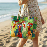 Ročno izdelana torba za plažo | Funky Chicken