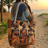 Ročno izdelana torba za plažo | Melanin Queens Glow